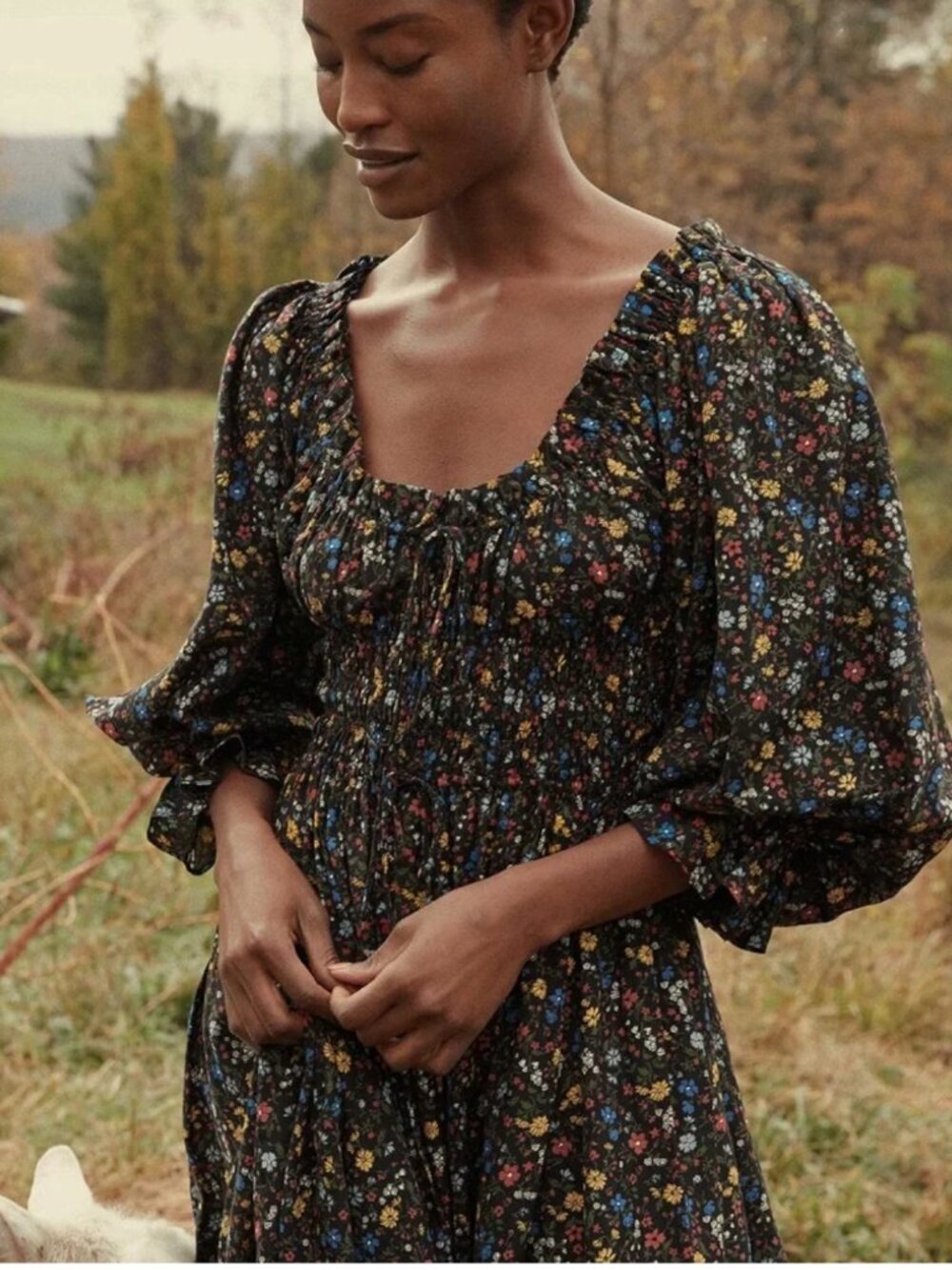 Doen Isolde Dress Dusk Lily of the Valley - Picture 3 of 7